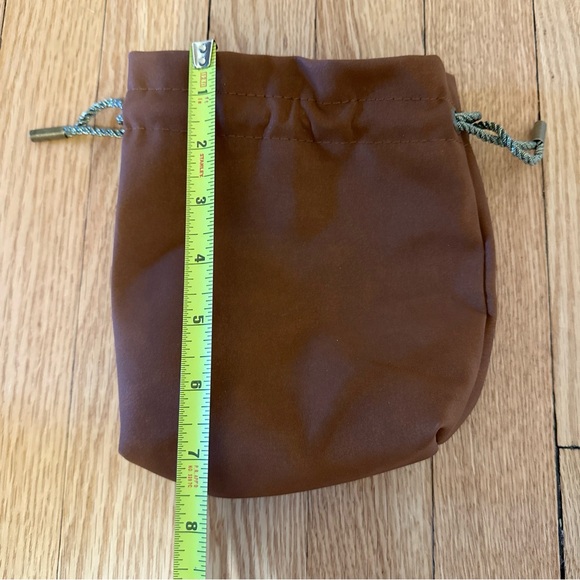 🔥Blanton's Bourbon Bag, Brown Leatherette w/Gold Draw Strings Logo 750 Collect - Picture 3 of 7